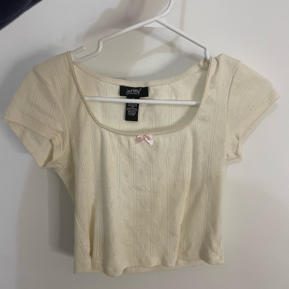 Cream Women's Top